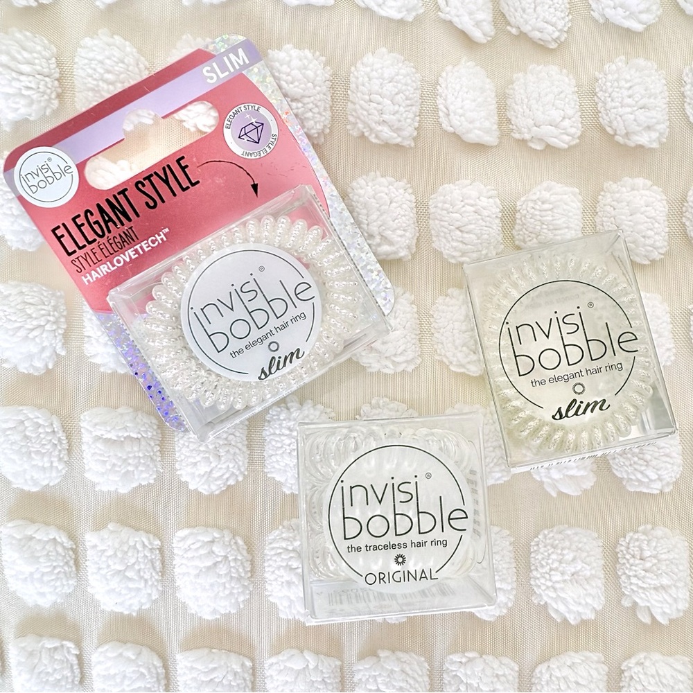 NIB Invisibobble creaseless hair bands (3 boxes)